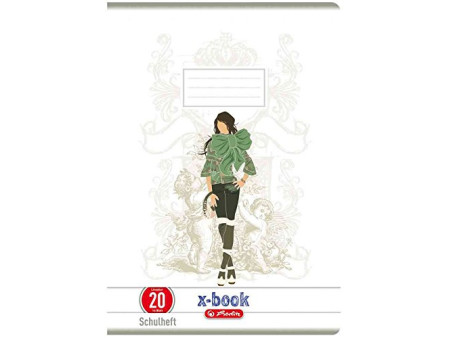 herlitz Cahier x.book, A4, linéature 38 / quadrillé