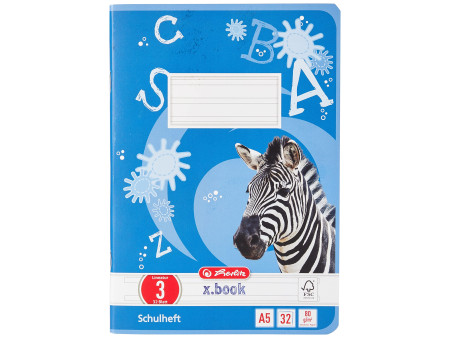 herlitz Cahier scolaire x.book, A5, linéature 3