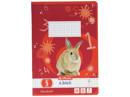 herlitz Cahier scolaire x.book, A5, linéature 5