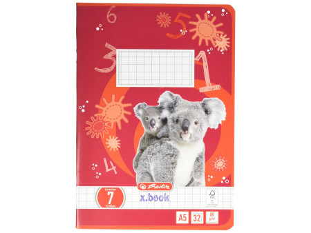 herlitz Cahier scolaire x.book, A5, linéature 7
