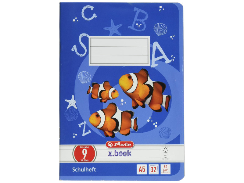 herlitz Cahier scolaire x.book, A5, linéature 9