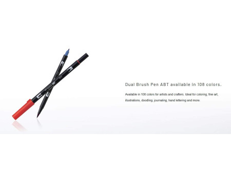 Tombow Feutre double pointe 'DUAL BRUSH PEN ABT' cool grey10