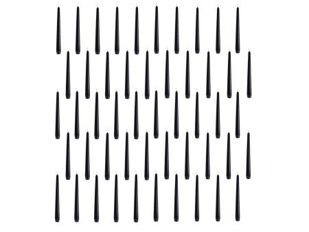 STARPAK Bougie de chandelier, 22 mm, pack de 50, noir