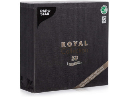 PAPSTAR Serviette 'ROYAL Collection', noir