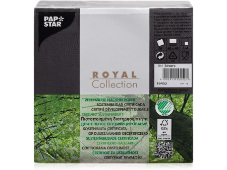 PAPSTAR Serviette 'ROYAL Collection', noir