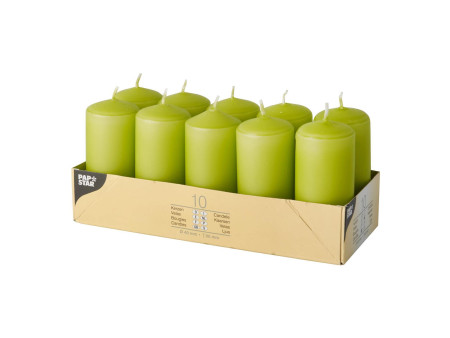STARPAK Bougies cylindriques, diamètre: 40 mm, kiwi