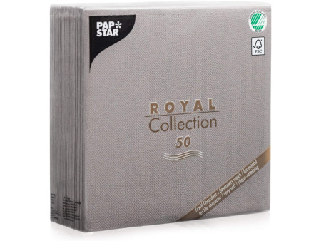 PAPSTAR Serviette 'ROYAL Collection', gris