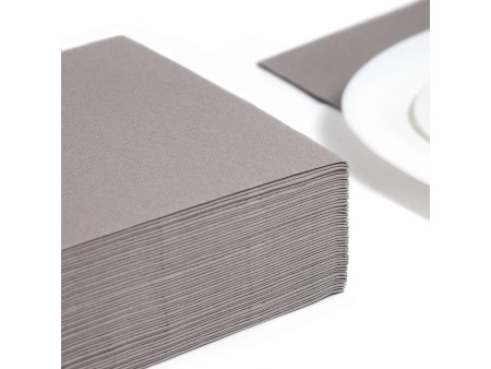 PAPSTAR Serviette 'ROYAL Collection', gris