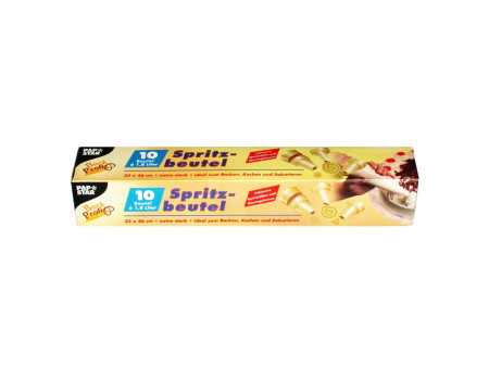 STARPAK Poche à dresser PEBD, transparent, 1,8 l, pack de 10