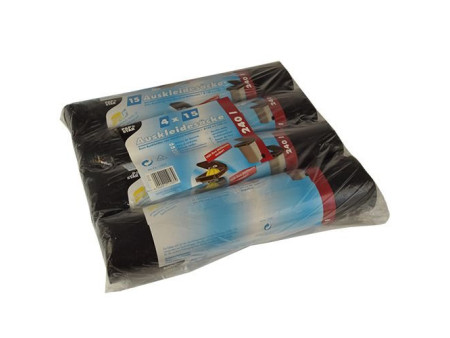 STARPAK Sac pour conteneur à ordures, noir, 240 litres