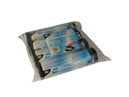 STARPAK Sac pour conteneur à ordures, noir, 120 litres