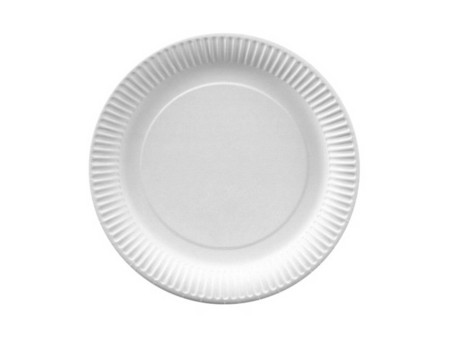 PAPSTAR Assiette en carton 'pure', rond, 200 mm, blanc