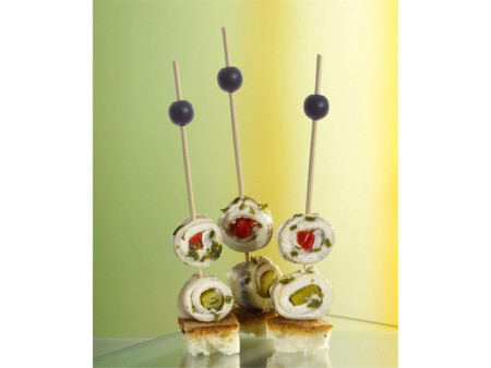 PAPSTAR Pique à fingerfood 'Black Pearl', longueur: 125 mm