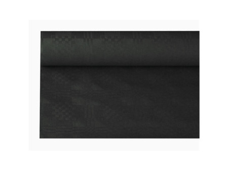 PAPSTAR Nappe damassée, (l)1,2 x (L)8 m, noir