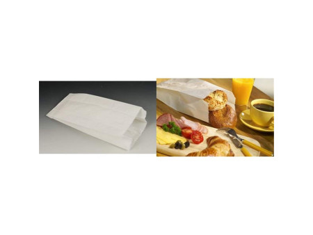 PAPSTAR Sachet à soufflet en papier, blanc