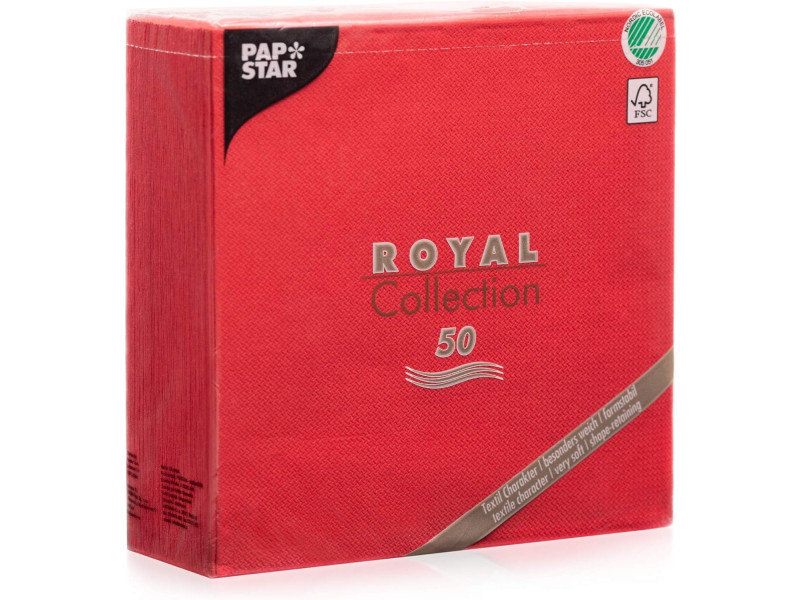 PAPSTAR Serviette 'ROYAL Collection', rouge