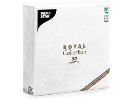 PAPSTAR Serviette 'ROYAL Collection', blanc