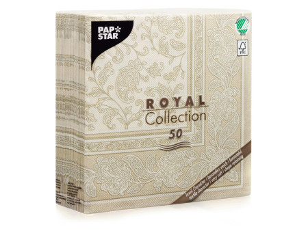 PAPSTAR Serviette 'ROYAL Collection Ornaments', champagne