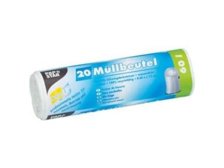 STARPAK Sac poubelle HDPE, 60 litres, blanc