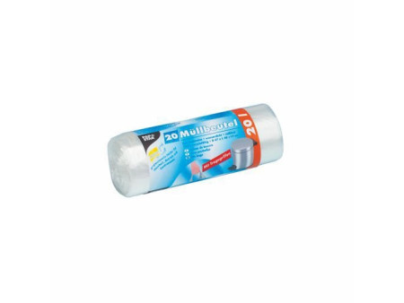 STARPAK Sac poubelle HDPE, 20 litres, transparent