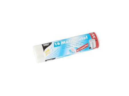 STARPAK Sac poubelle HDPE, 35 litres, transparent