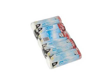 STARPAK Sac poubelle HDPE, 30 litres, assorti