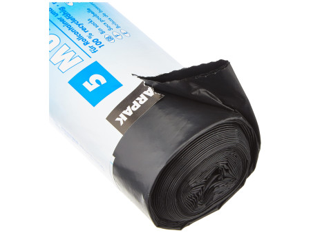 STARPAK Sac poubelle HDPE, 240 litres, noir