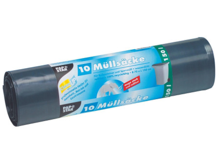 STARPAK Sac poubelle LDPE, 150 litres, noir