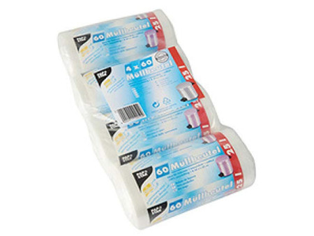 STARPAK Sac poubelle HDPE, 20 litres, vert menthe