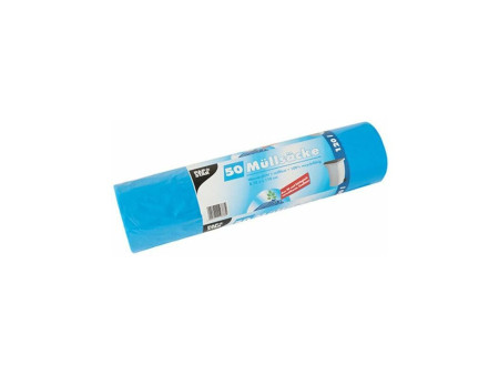 STARPAK Sac poubelle HDPE, 120 litres, bleu
