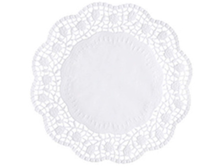 PAPSTAR Napperon, rond, diamètre: 180 mm, blanc
