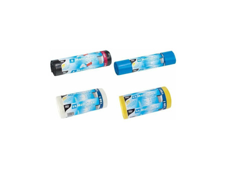 STARPAK Sac poubelle HDPE, 120 litres, bleu