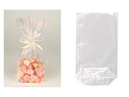 STARPAK Sachet à fond plat, (L)145 x (H)235 mm, transparent