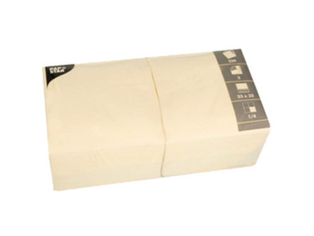 PAPSTAR Serviettes, 320 x 320 mm, 3 couches, jaune