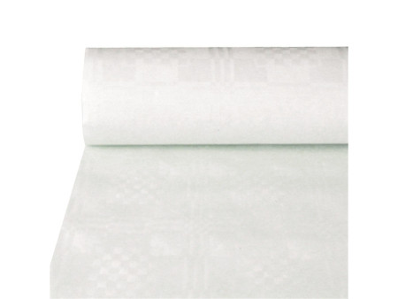 PAPSTAR Nappe damassée, (l)1,0 x (L)10 m, blanc
