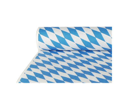 PAPSTAR Nappe damassée, sur rouleau, 'bleu bavarois'