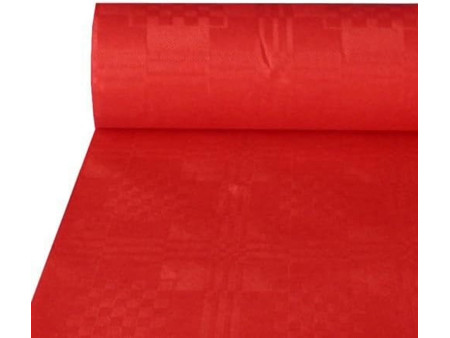 PAPSTAR Nappe damassée, (l)1,0 x (L)50 m, rouge