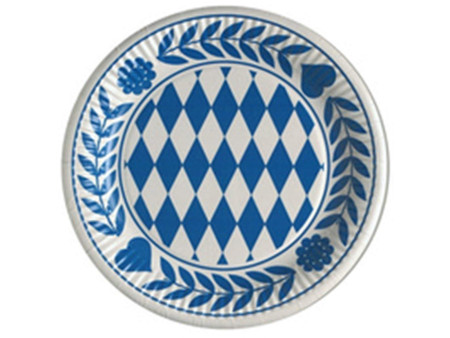 PAPSTAR Serviette à motif 'Bleu bavarois', 330 x 330 mm