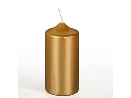 PAPSTAR Bougie cylindrique de Noel, or