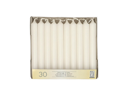 STARPAK Bougie de table, 21 mm, pack de 30, bordeaux
