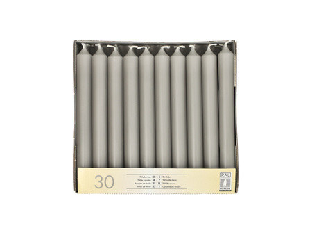 STARPAK Bougie de table, 21 mm, pack de 30, bordeaux