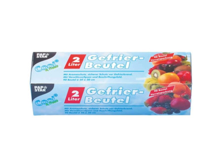 STARPAK Sachet congélation 2 litres, 200x300 mm, transparent