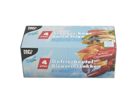 STARPAK Sachet congélation 4 litres, 250x400 mm, transparent