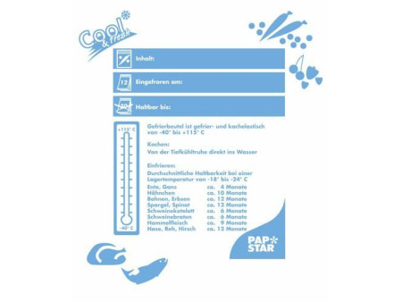 STARPAK Sachet congélation 10 litres, 600x400mm, transparent