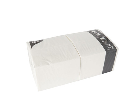 PAPSTAR Serviette bistrot, 320 x 320 mm, 3 couches, blanc