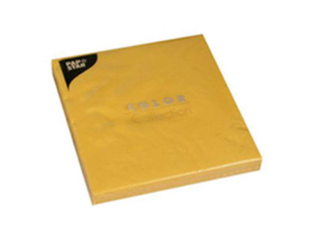 PAPSTAR Serviettes de cocktail, 240 x 240 mm, jaune