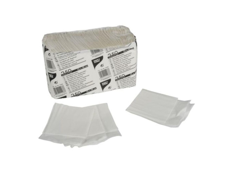 PAPSTAR Serviettes pour distributeur, 250 x 300 mm, blanc