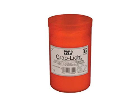 PAPSTAR Photophore tombal 3 jours, diamètre: 64 mm, rouge