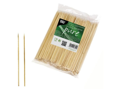 PAPSTAR Pique à brochette 'pure', en bois, longueur: 400 mm