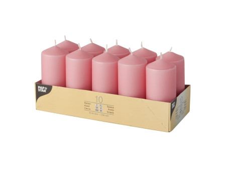 STARPAK Bougie cylindrique, diamètre: 40 mm, vieux rose